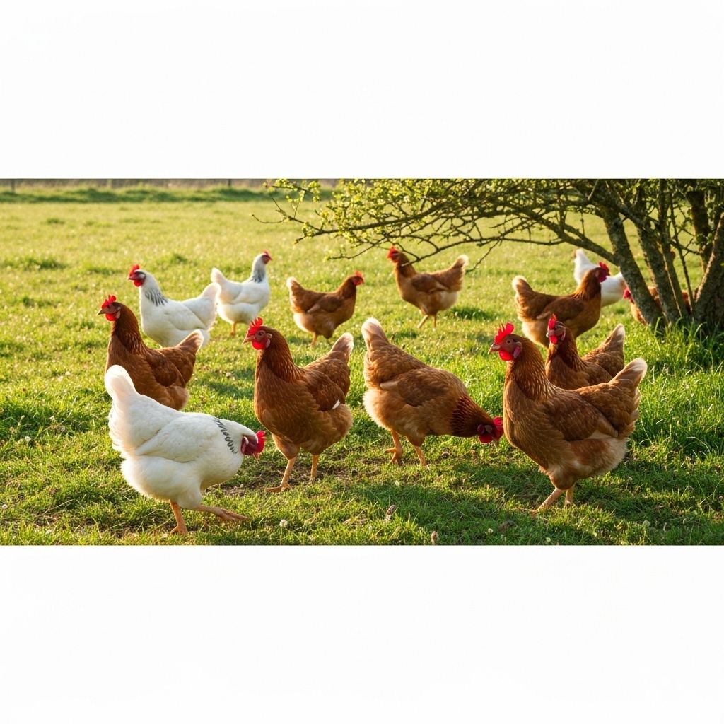 Free-range chickens